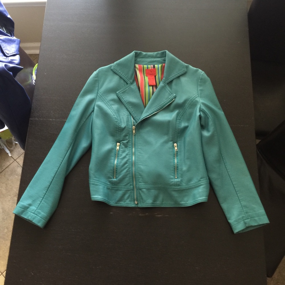 V Cristina leather jacket